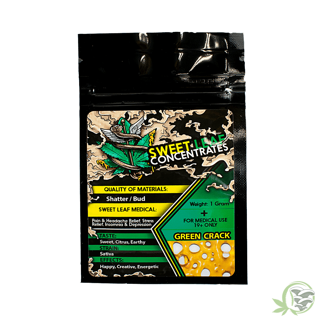 Sweet Leaf Concentrates Green Crack Sativa at Sacred Meds