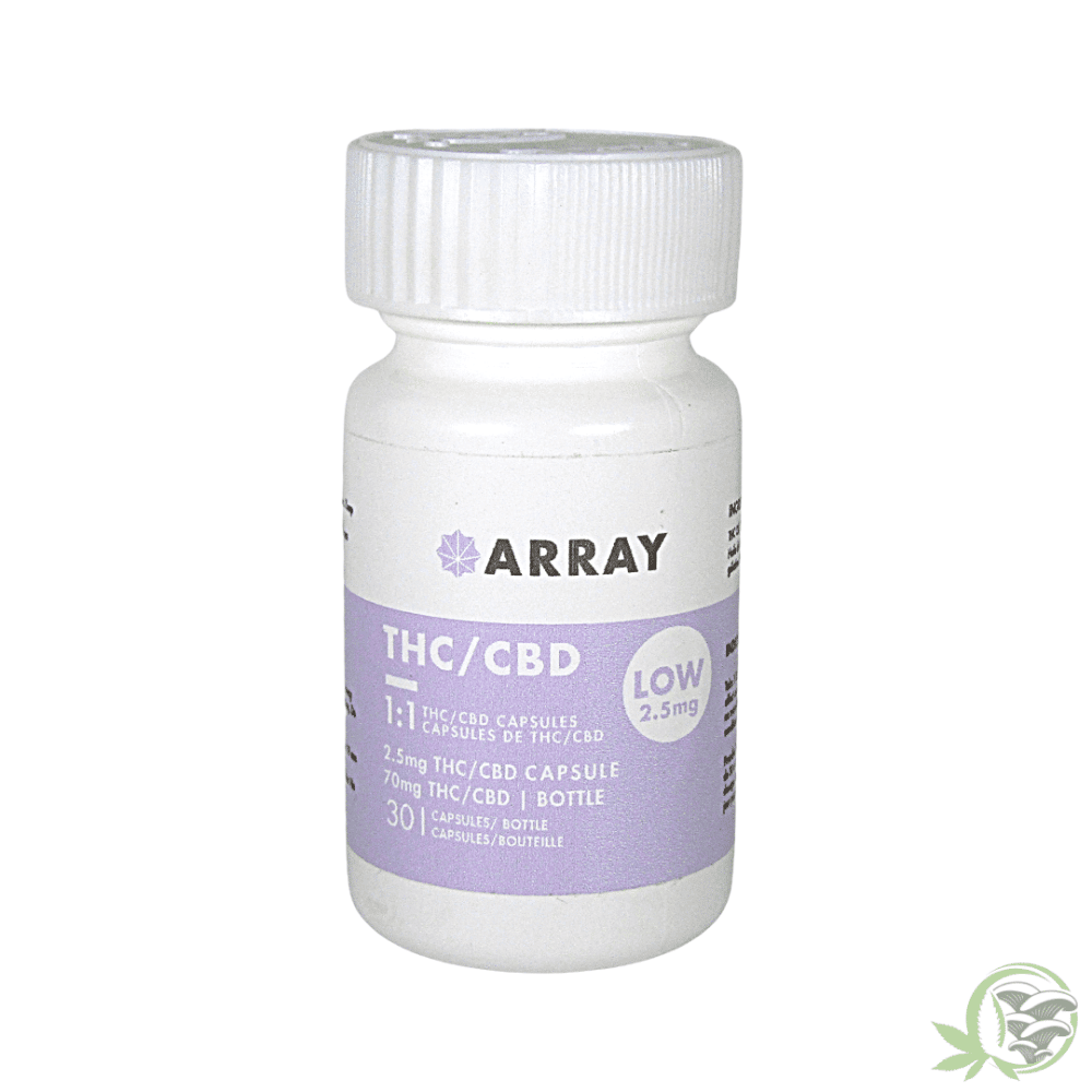 THC CBD 2.5mg Capsules By Array