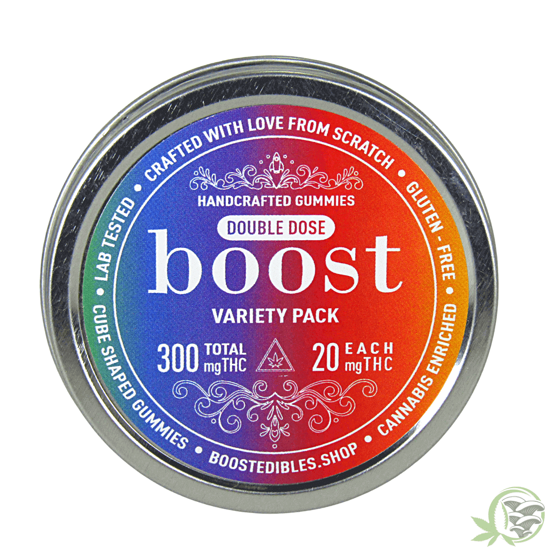 Boost Double Dose Variety Pack THC Gummies 300mg