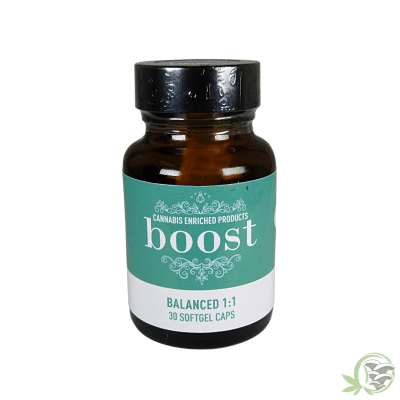 1:1 25mg CBD: THC Capsules By Boost