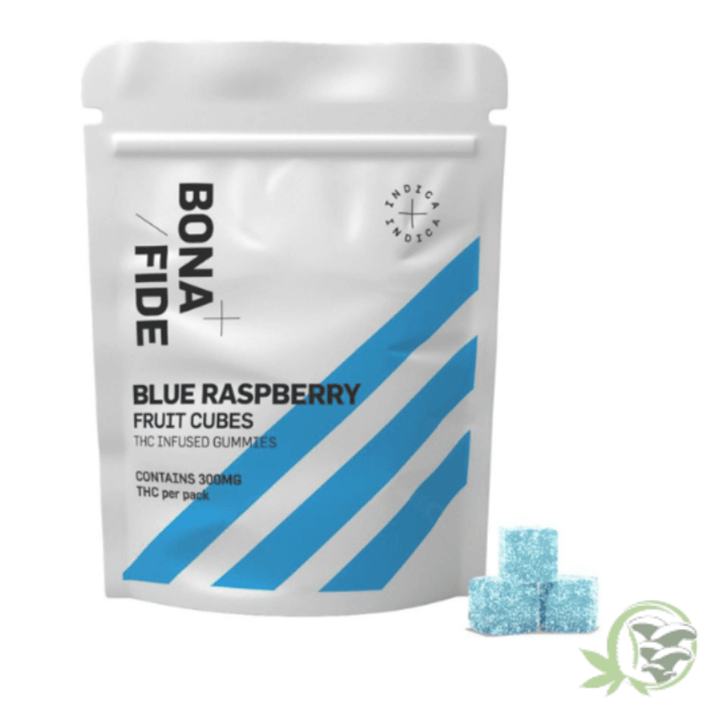 Buy Blue Raspberry THC Gummies by Bonafide online in Canada.