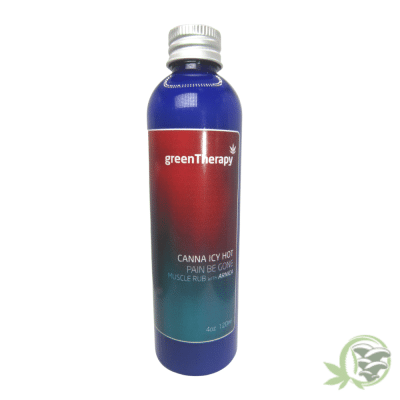 Canna Icy Hot Topical pain relieving lotion with Arnica is made by greenTherapy.