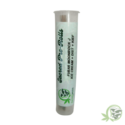 Moon Rock Joints made with quality bud, THC Distillate, and Kief.