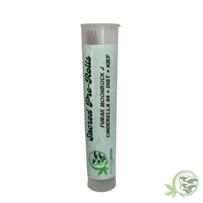 Moon Rock Joints made with quality bud, THC Distillate, and Kief.
