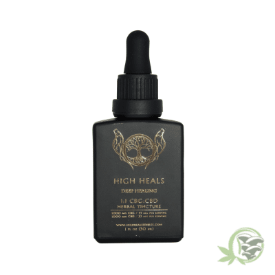 Buy this 1000mg CBG + 1000mg CBD Tincture called Deep Healing by High Heals.