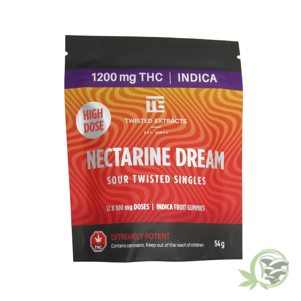 Nectarine Dream 1200mg Indica Gummies