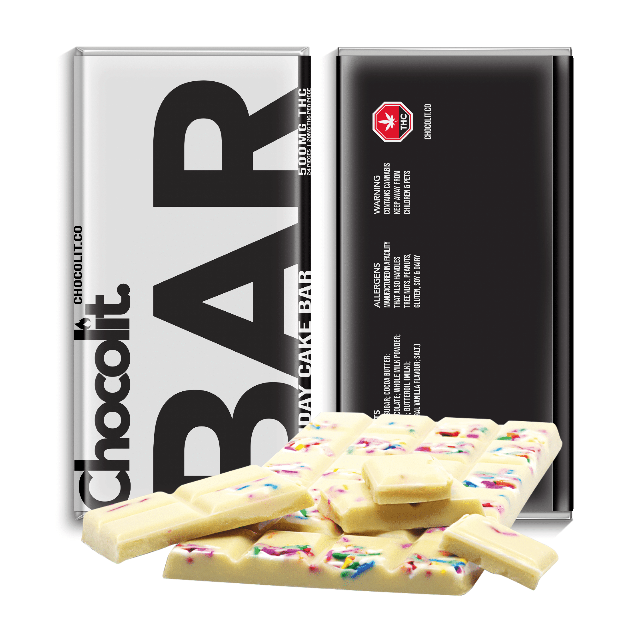 Chocolit - Birthday Cake Bar (500mg THC)