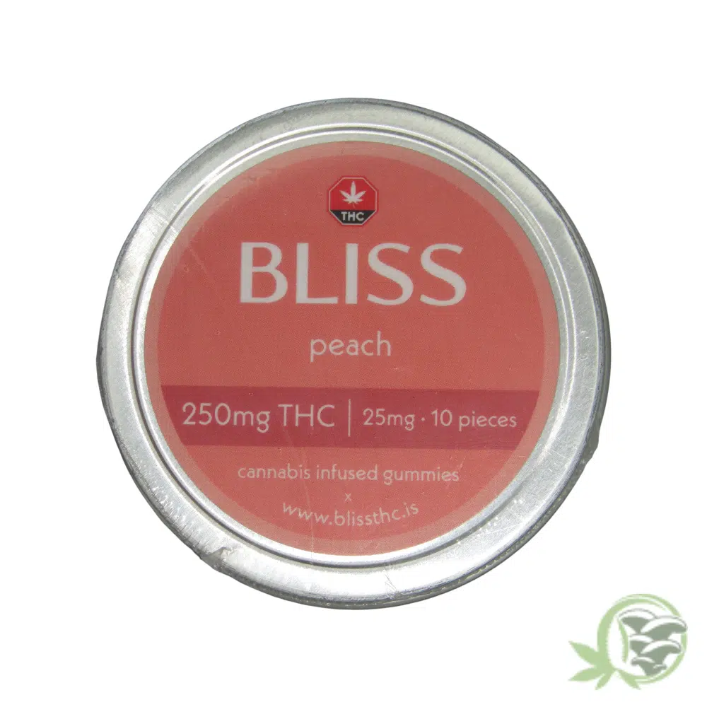 Bliss - Peach Gummies (250mg THC)