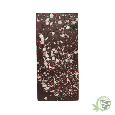 Candy Cane Dark Chocolate THC Bar
