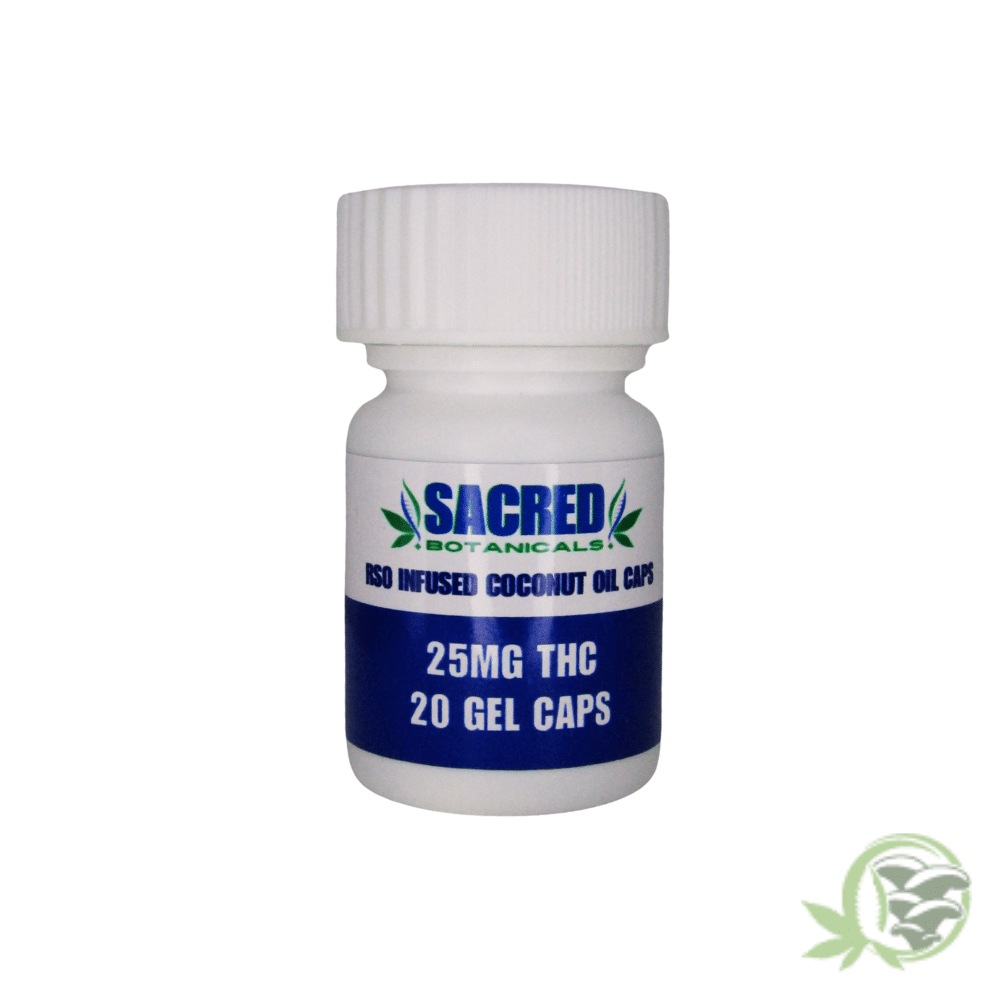 Sacred Botanicals - RSO Caps (25mg THC) - Image 2