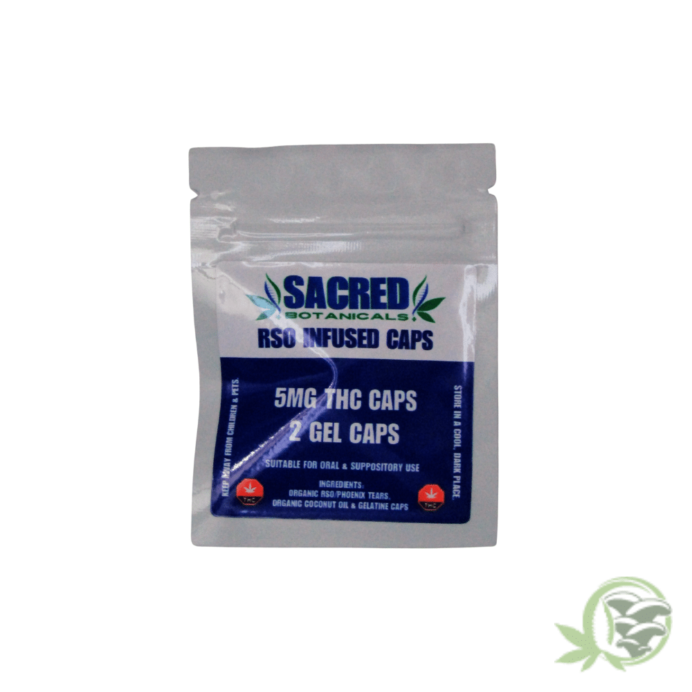 Sacred Botanicals - RSO Caps (5mg THC) - Image 3