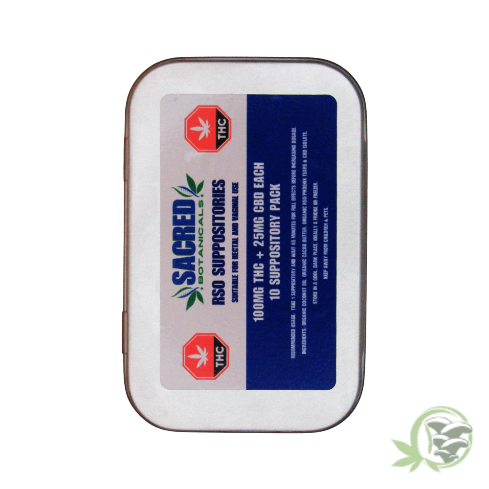 Sacred Botanicals - RSO Infused Suppositories