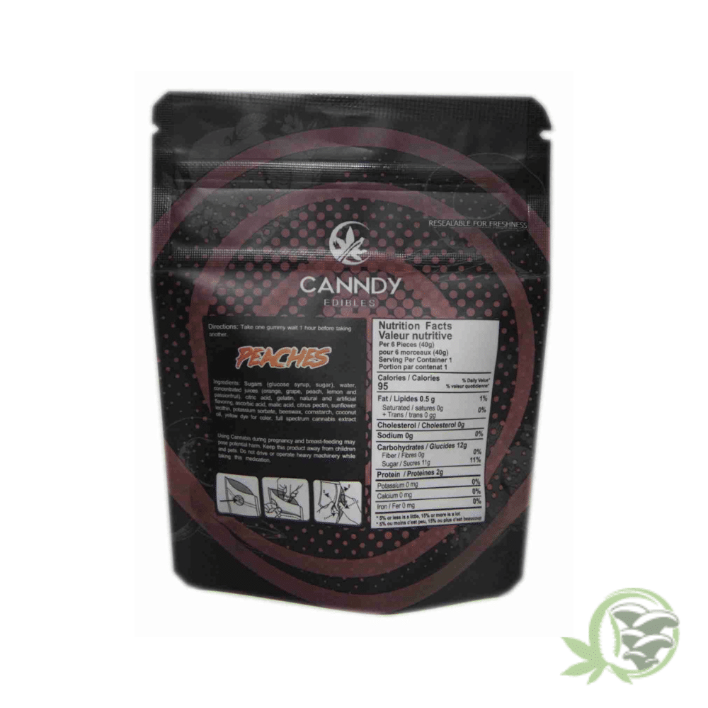 Caandy Edibles - Peaches Gummies (300mg THC) - Image 3