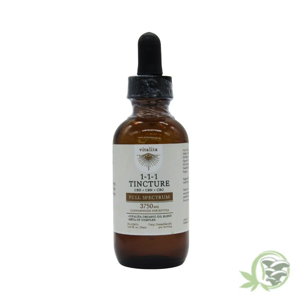 Vitalita - Full Spectrum CBD + CBG + CBN Tincture (3750mg)